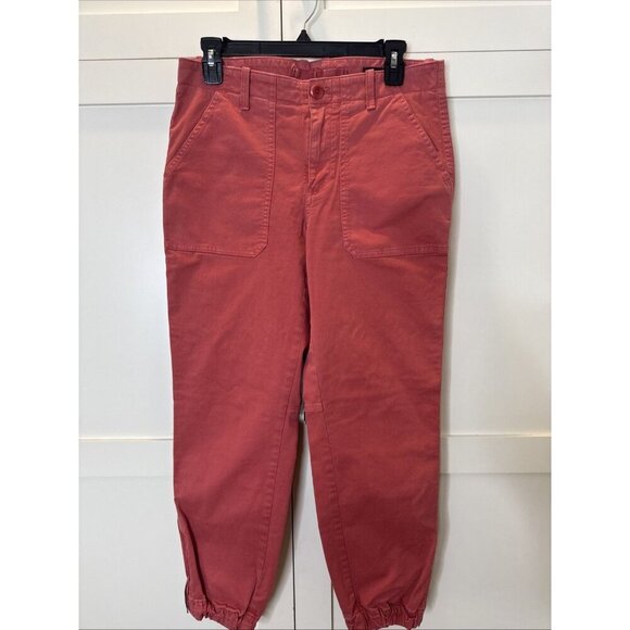 Banana Republic Pants Women's 10 Pink Tapered Flat Front Comfort - Picture 1 of 15